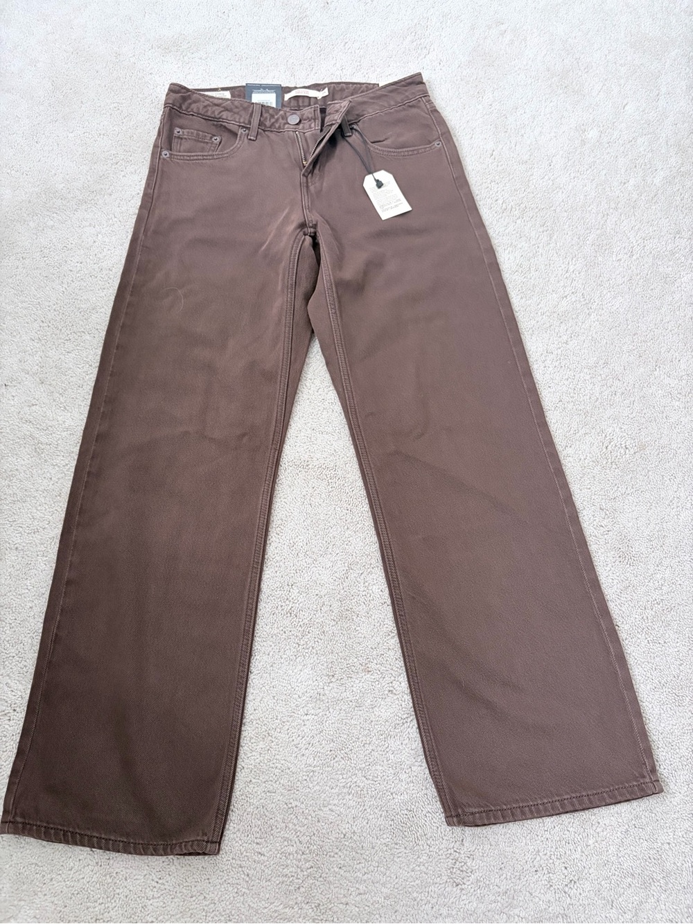 Levi's Low Loose Jeans in Cocoa Brown